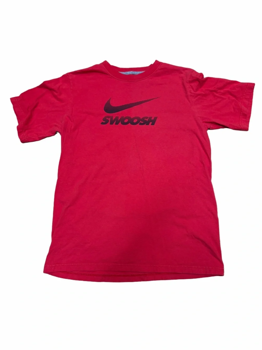Nike Boys XL Red Black Swoosh Graphic Short Sleeve Cotton T-Shirt Athletic Logo